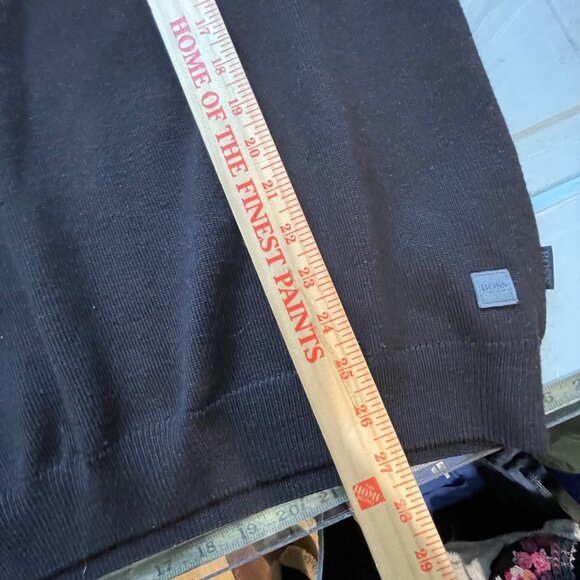 Boss Hugo Boss Sweater Lancelot Slim Fit Wool Mock Pullover Brown Size XXL - Picture 4 of 8